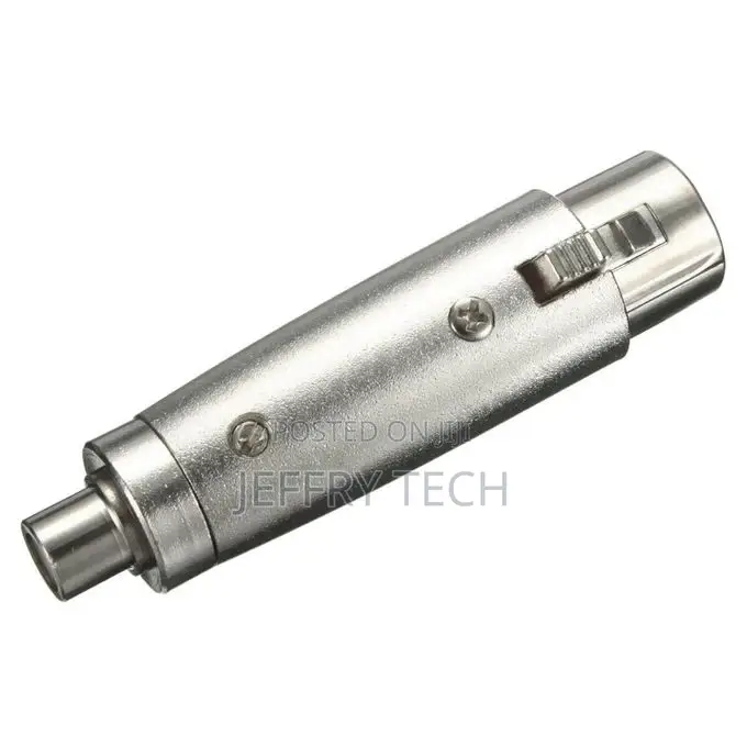 3-Pin XLR Female to RCA Female Jack DJ Mic Microphone Adapte