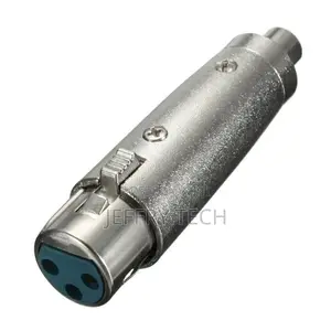 3-Pin XLR Female to RCA Female Jack DJ Mic Microphone Adapte