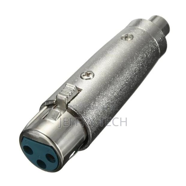 3-Pin XLR Female to RCA Female Jack DJ Mic Microphone Adapte