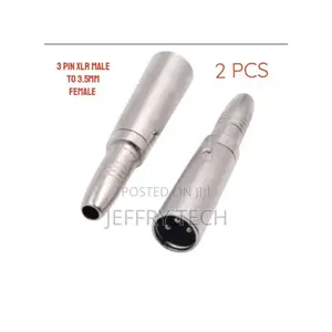 2 PCS XLR 3 Pin Male Plug to 3.5mm TRS Female Jack