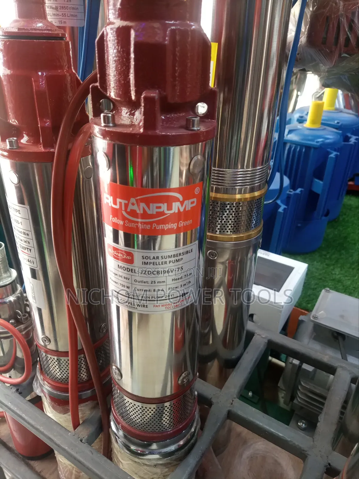 Top Quality Rutan 96v Solar Submersible Water Pump 75m 750wt
