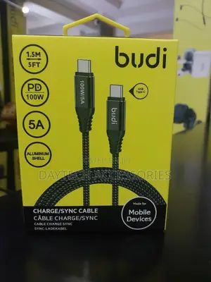 Budi Pd100w Type-C to Type-C Charging Cable Zinc Alloy 1.5m