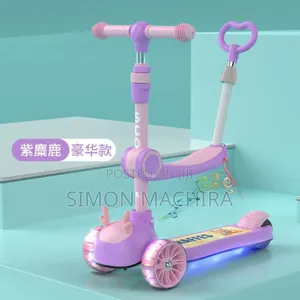 Kids Scooter With Push Handle