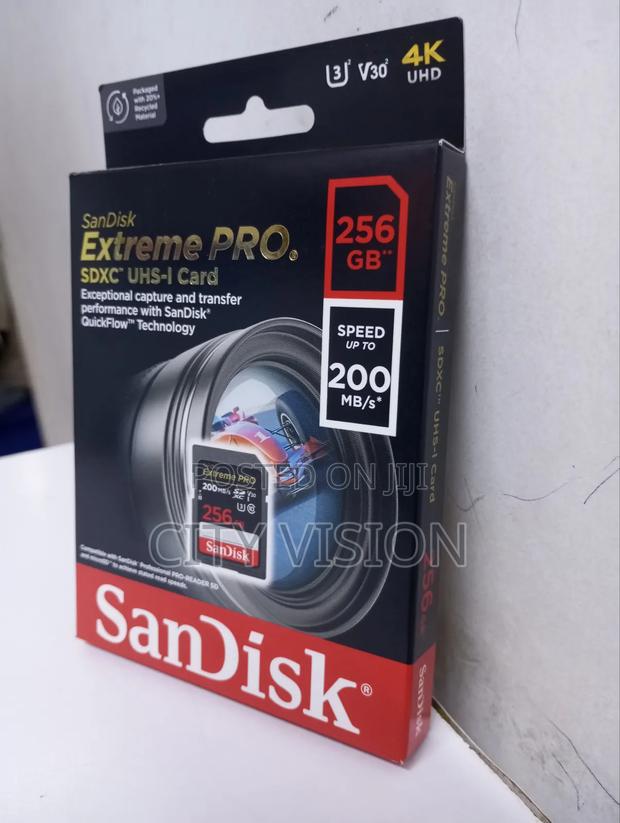 Sandisk Extreme Pro Sd Uhs I 256gb Card for Video