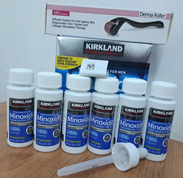 Kirkland Minoxidil 6 Pieces + Derma Roller