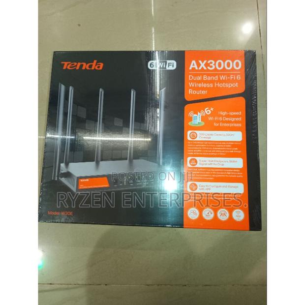 Tenda AX3000 W30e Dual Band Wifi 6 Wireless Hotspot Router
