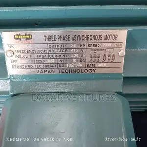 3hp Motor Three Phase High Speed Hisaki Japan