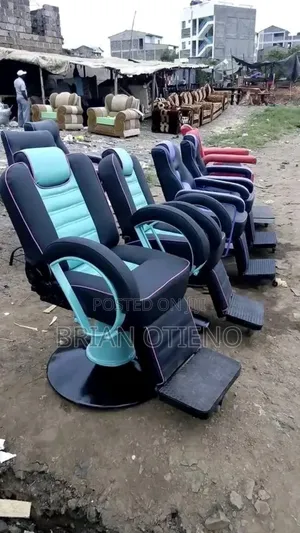 Light Blue Barber Chairs