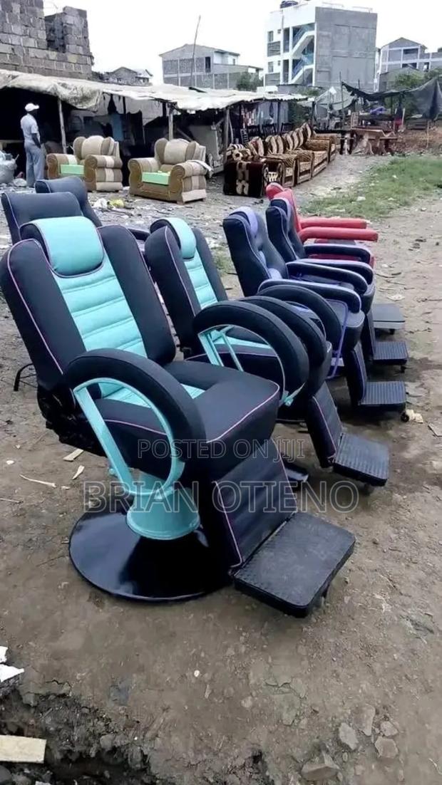Light Blue Barber Chairs - main view