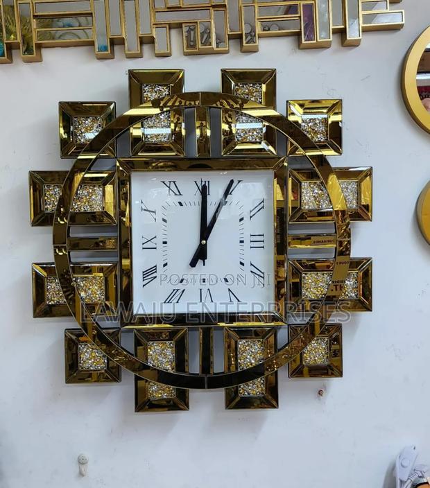 Silver Decorative Wall Clock