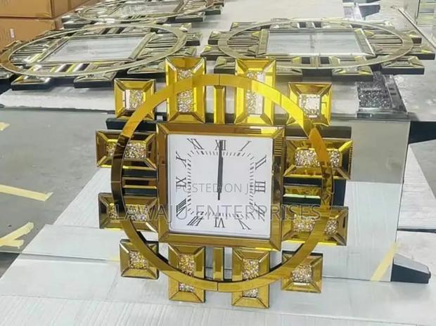 Gold Decorative Wall Clock - main view