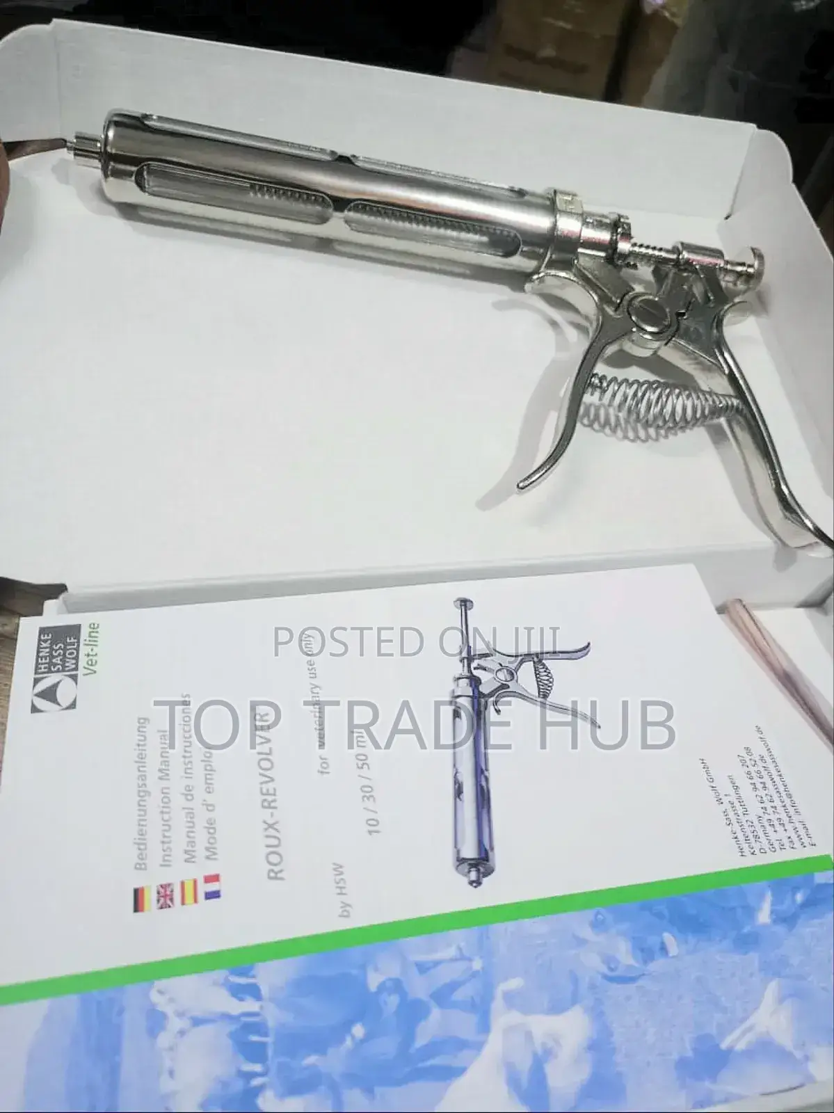 Automatic Roux Revolver Syringe German Made