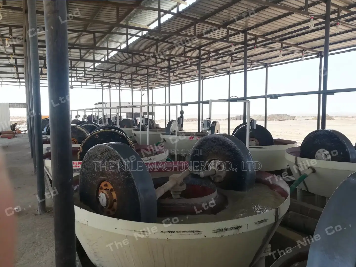 Wet Pan Mill for Small Scale Rock Gold Processing Plant