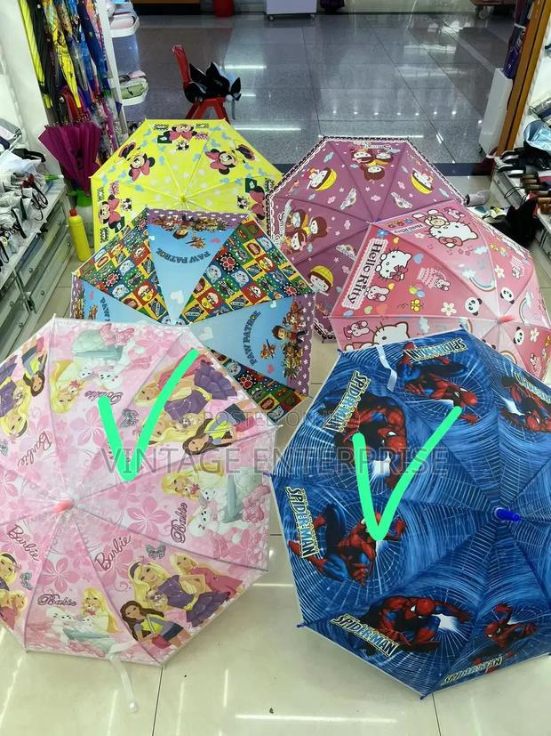 Kids Cartoon Themed Umbrella - main view
