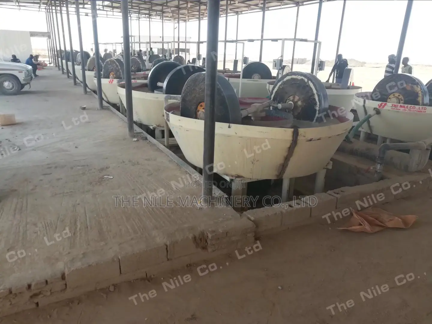 Double Wheel Wet Pan Mill Round Mill for Small Gold Plant