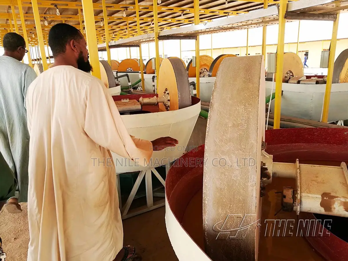 1200 1500 Round Grinding Mill Wet Pan Mill for Gold Clay