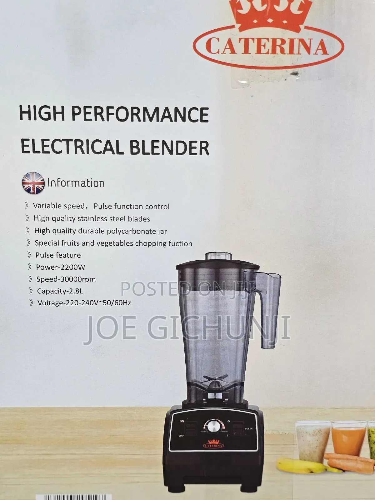 Caterina CT/405- 2200w Commercial Blender