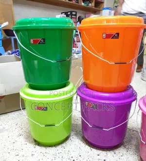 Grey 20ltr Complast Buckets With Metal Handles