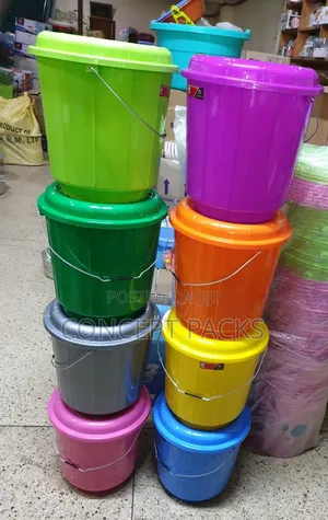 Grey 20ltr Complast Buckets With Metal Handles
