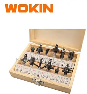 Wokin 755812 12 PCS Carbide Router Bits Set