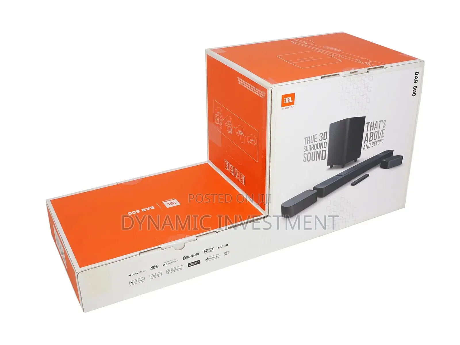 JBL Bar 800 5.1.2 Soundbar Wireless Speaker HDMI Wifi Alexa-