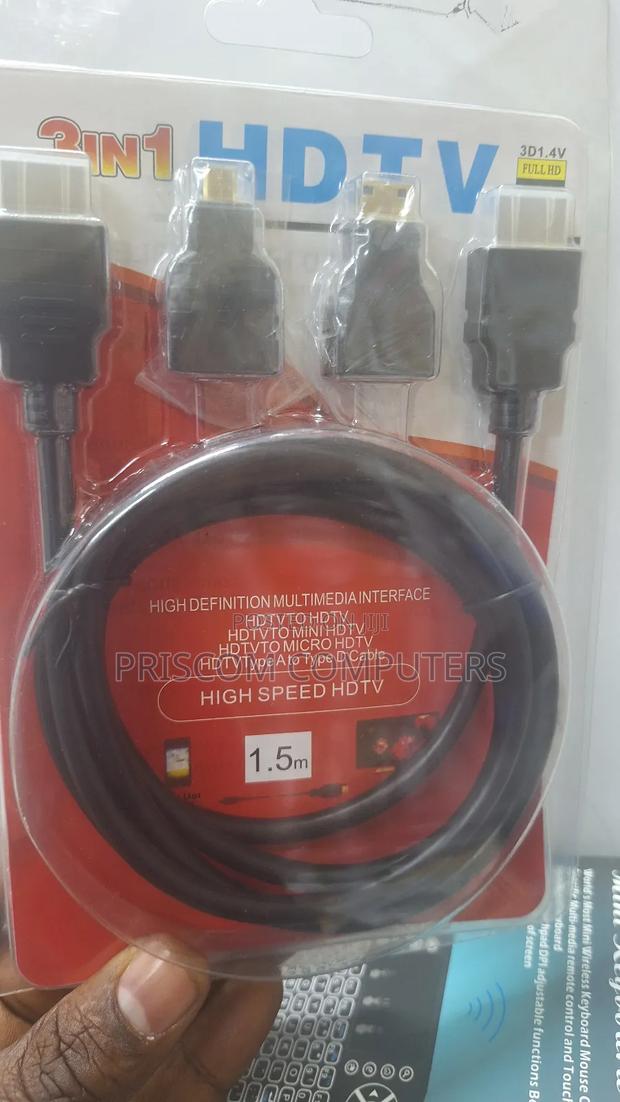 3 In 1 HDMI Cable - 1.5M - thumbnail 2