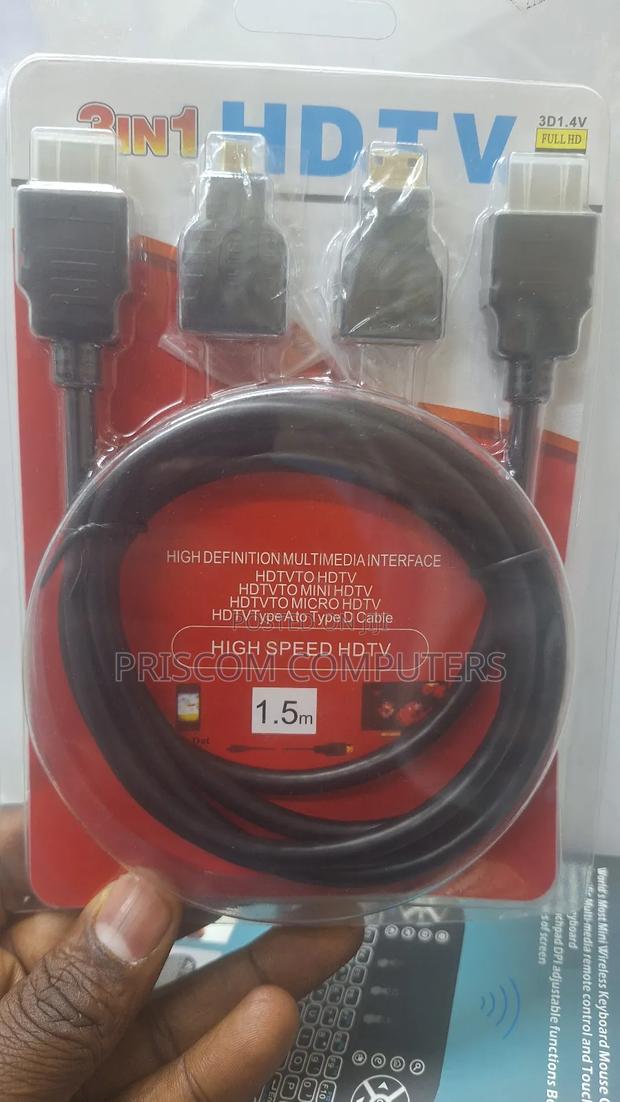 3 In 1 HDMI Cable - 1.5M - thumbnail 3
