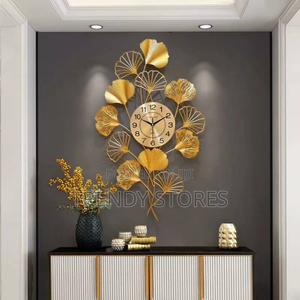 Wrought Iron Leaf Wall Clock - thumbnail 2