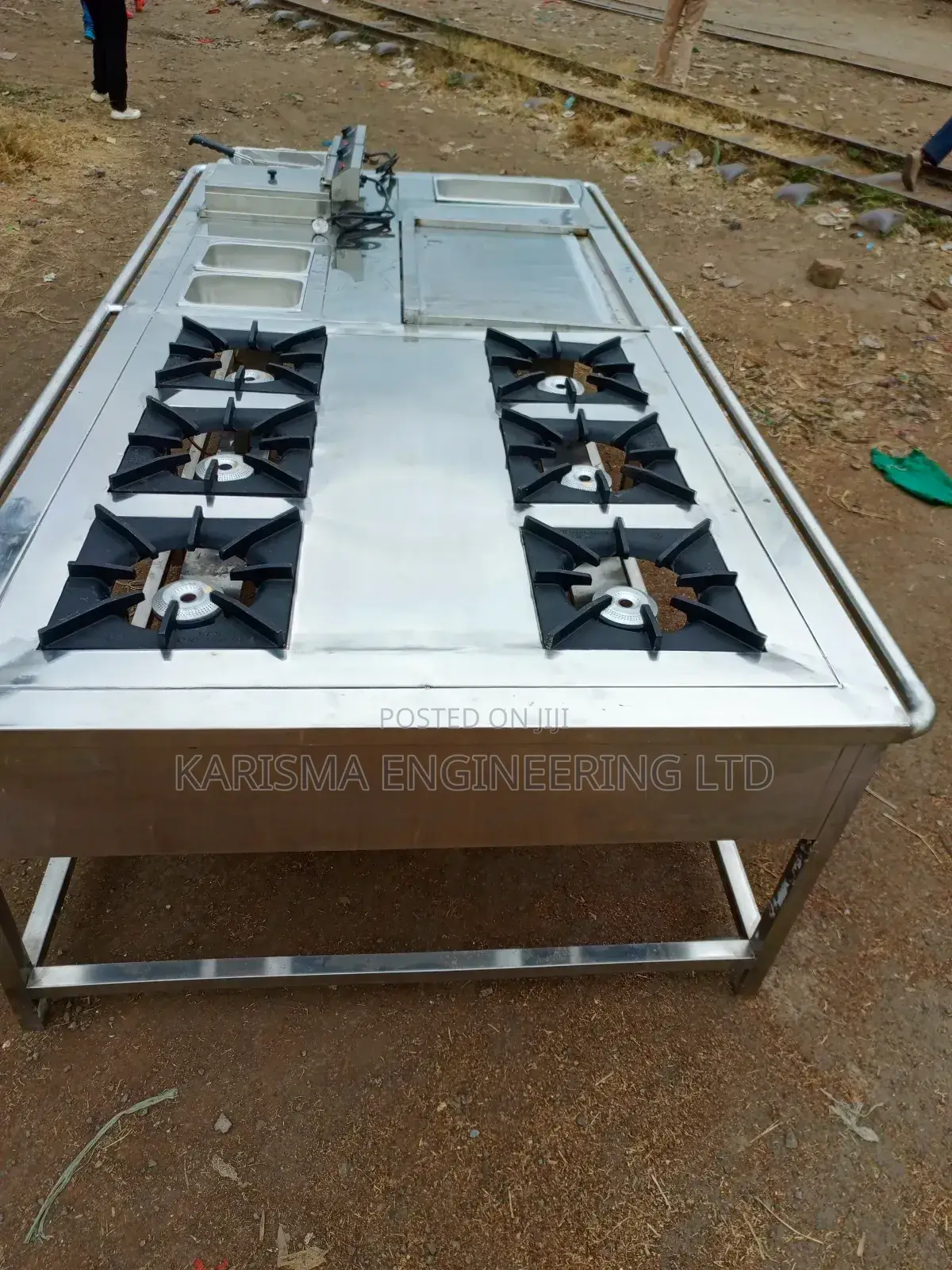 Stainless Combined Gas Cooker