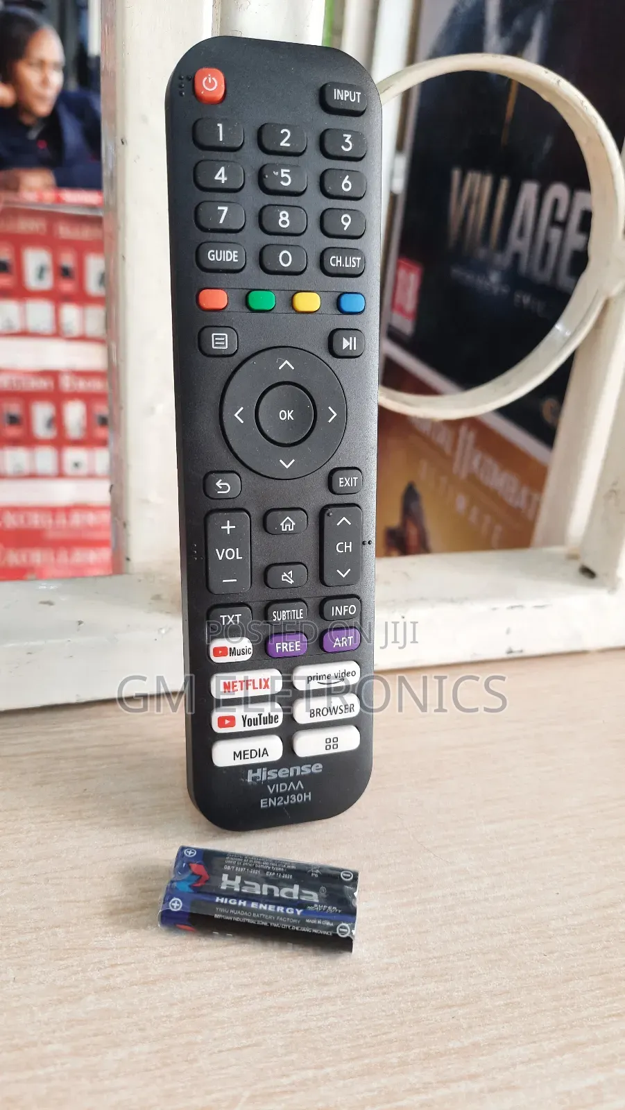 Hisense A4/A6 Smart Vidaa Replacement Remote-Free Batteries