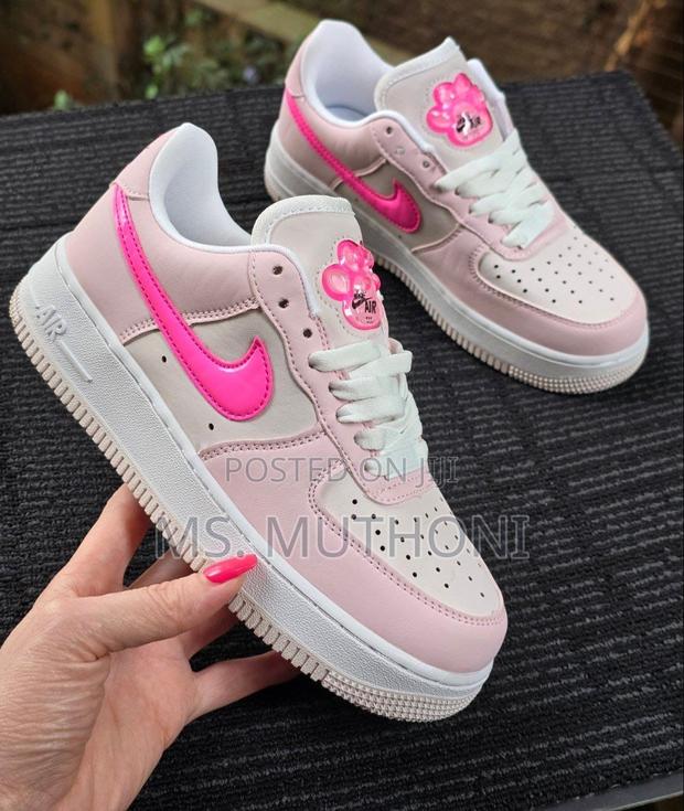 *Nike Air Force 1 '07 Perl* *Pink Paw Print '* - main view