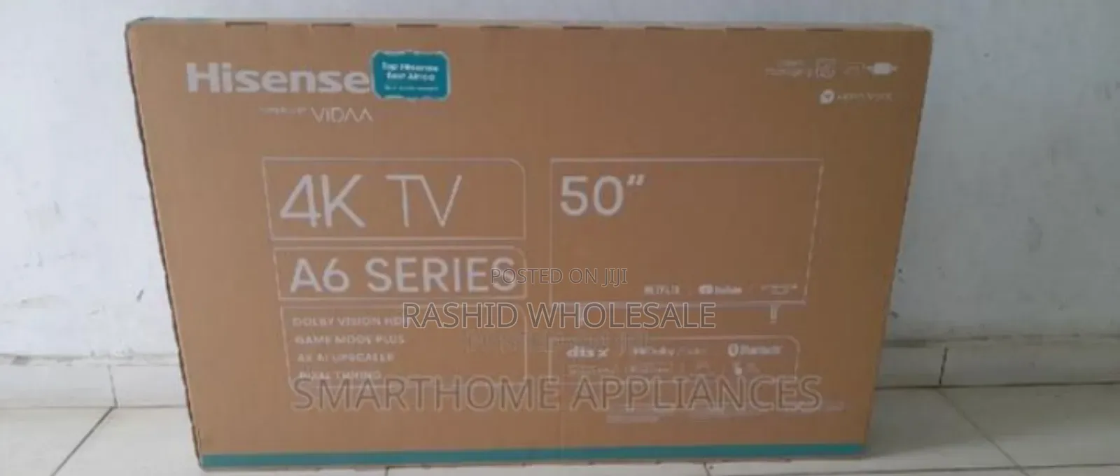 Hisense 50 Inch,Smart Flameless A6k
