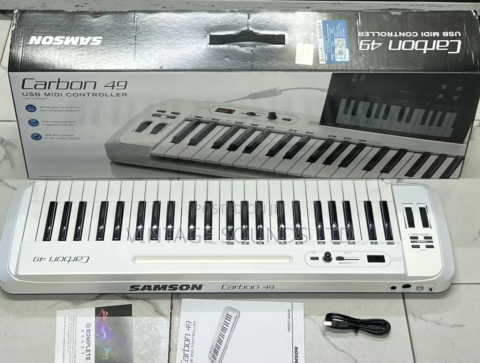 Samson Carbon 49 Key Semi Weighted Keyboard Controller