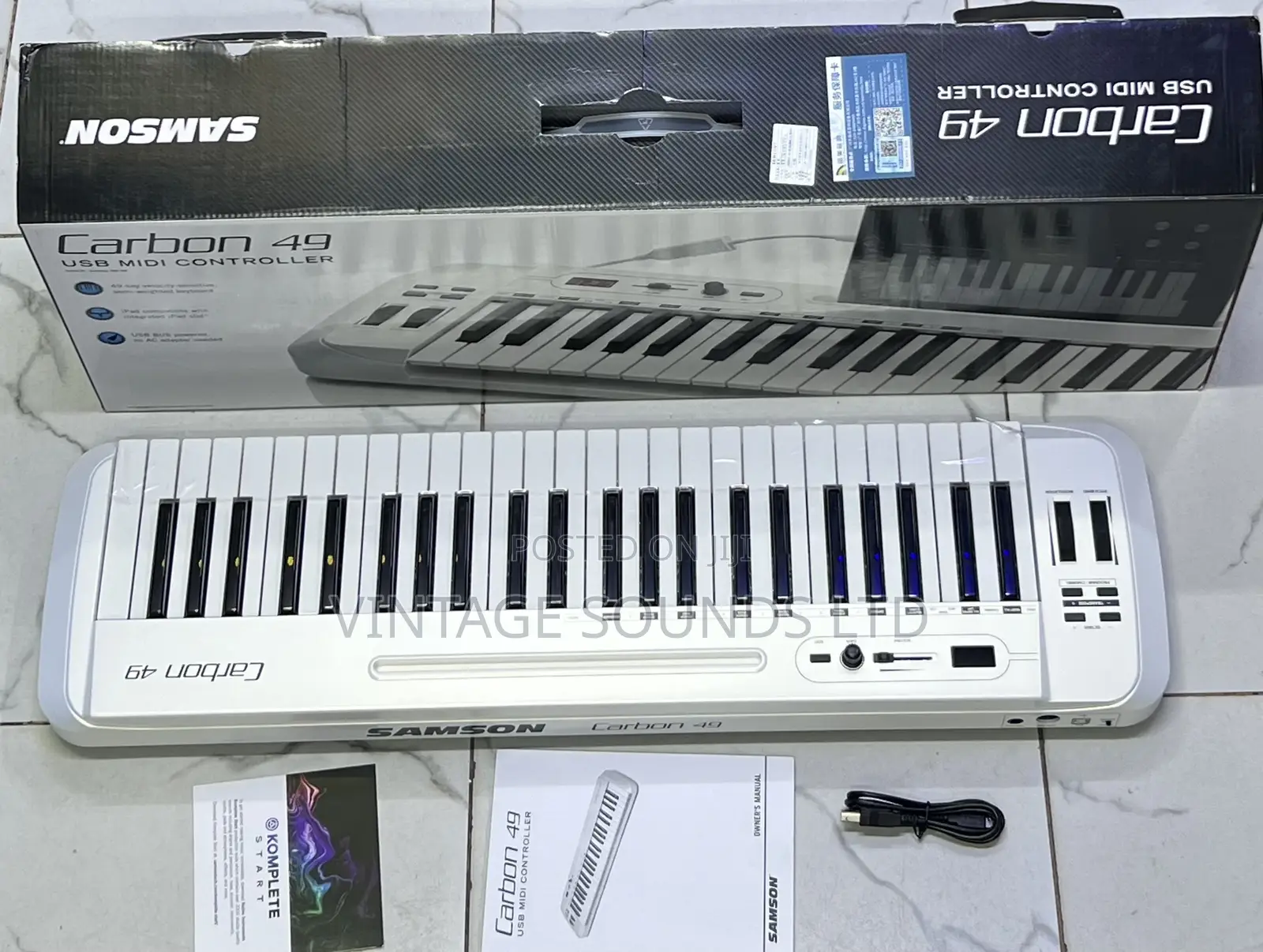 Samson Carbon 49 Key Usb Midi Controller Keyboard / New