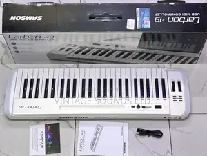 Samson Carbon 49 Key Usb Midi Controller Keyboard / New