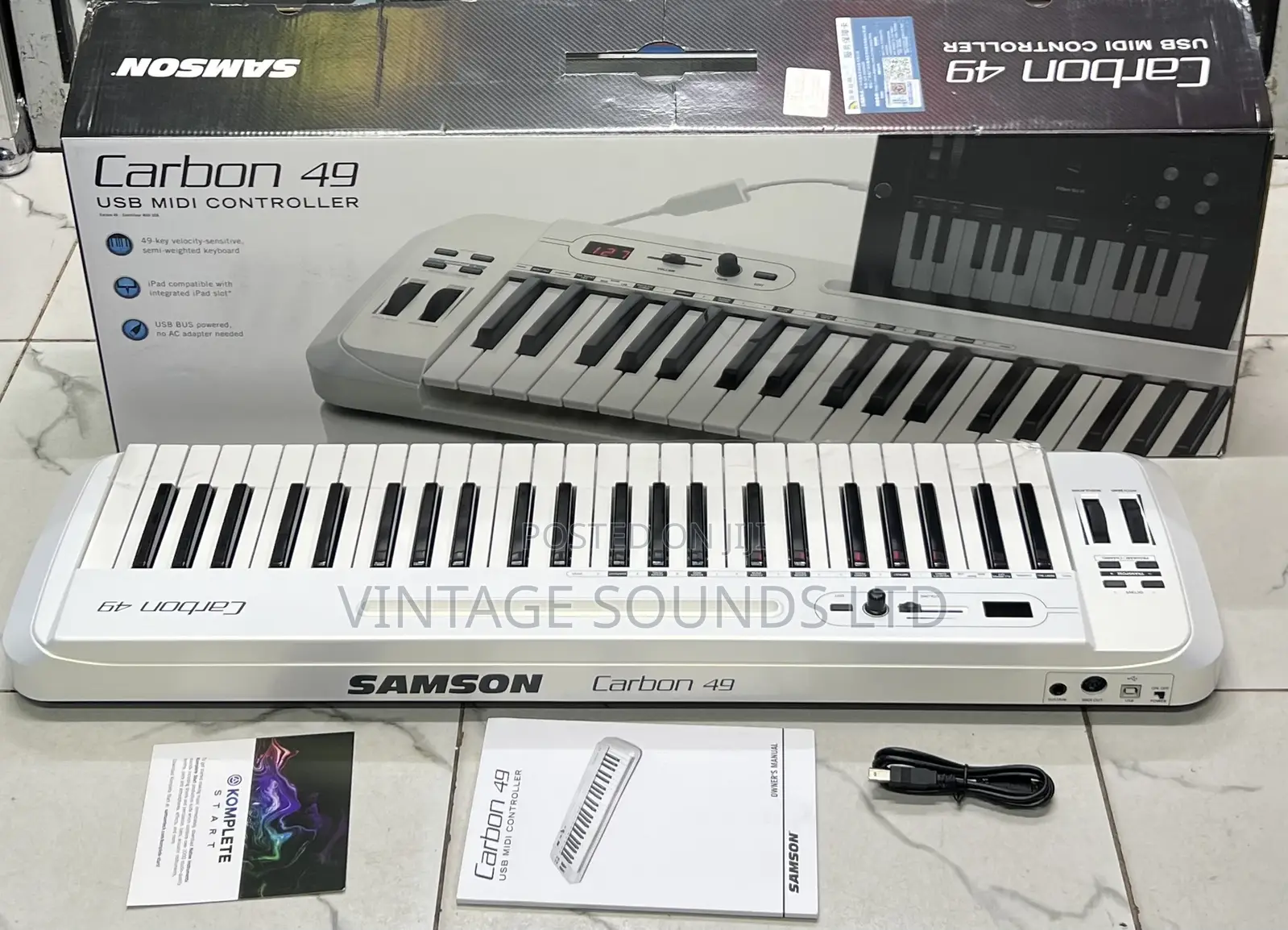 Samson Carbon 49 USB Midi Controller Musical Keyboard