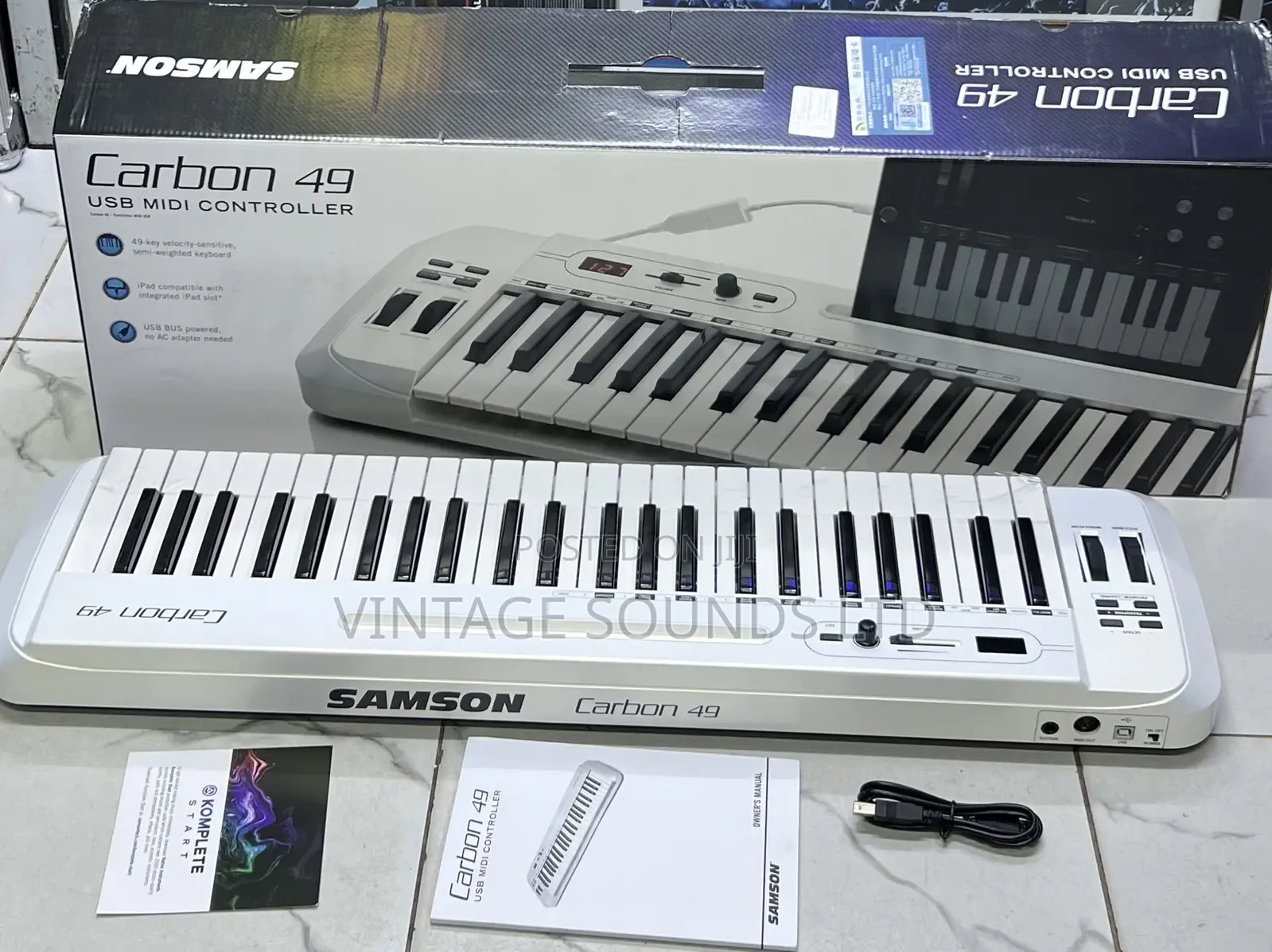 Samson Carbon 49 USB Midi Controller Musical Keyboard