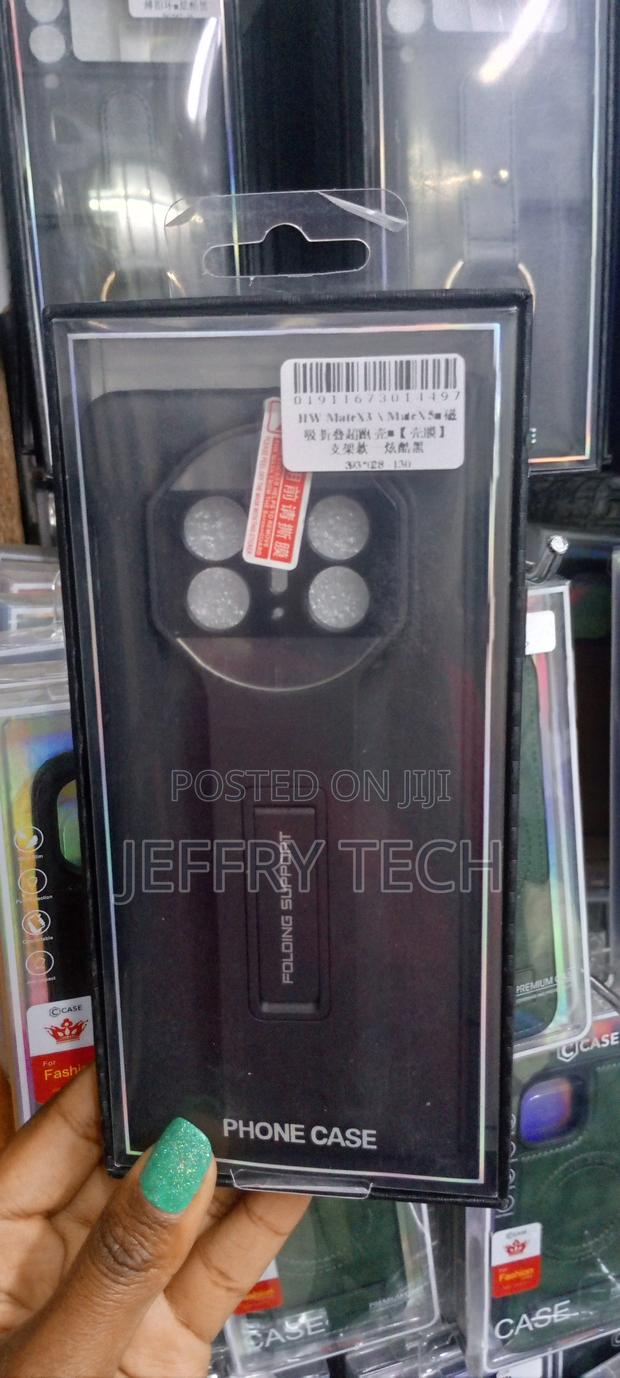 Black Leather Case for Huawei Mate X3/Mate X5, Shockproof - thumbnail 3