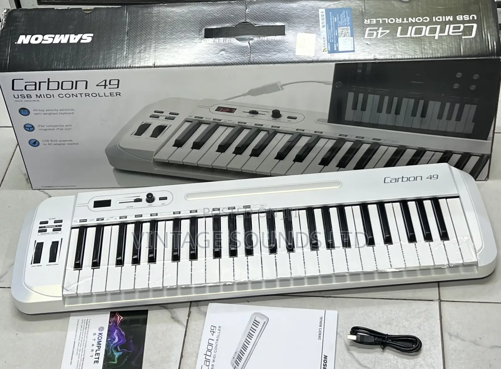 Samson Carbon 49 USB Midi Controller Versatile Keyboard
