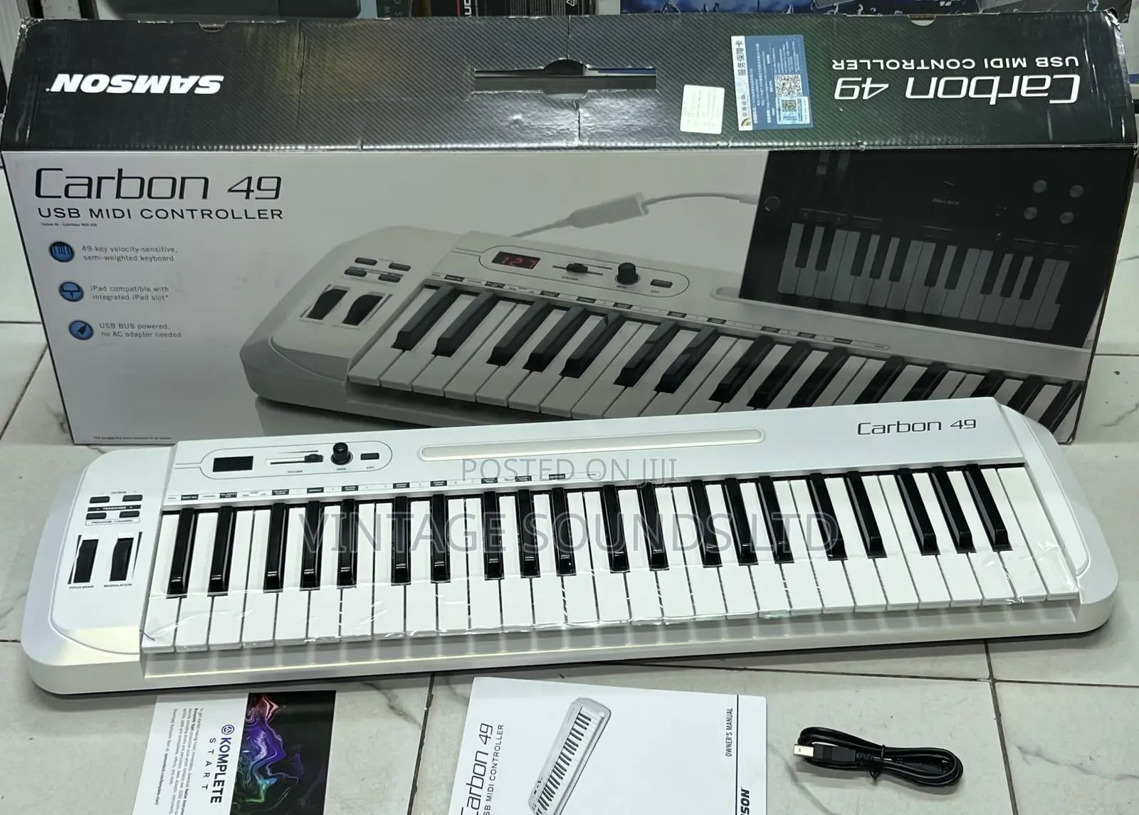 Samson Carbon 49 USB Midi Controller Versatile Keyboard