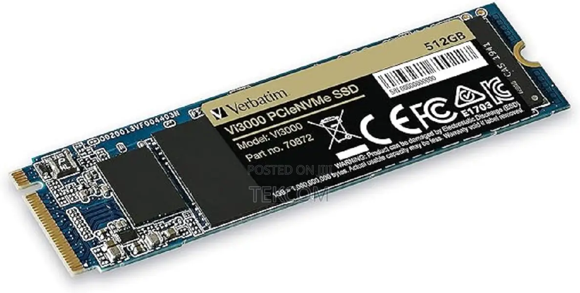 VERBATIM Vi3000 INTERNAL SSD M.2 Pcie Gen 3*4 Nvme 2280 - 51