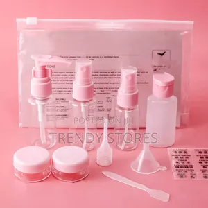10pc Pink Cosmetic Storage Set