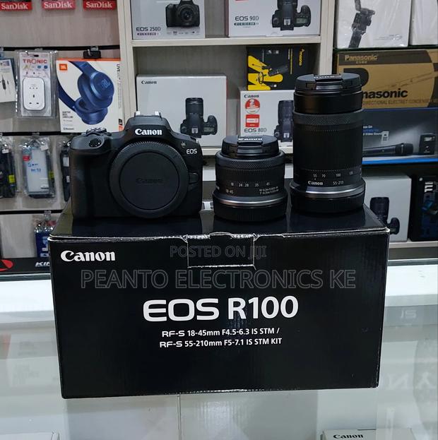 Canon Eos R100 Mirrorless Camera With 18-45mm and 55-210mm L