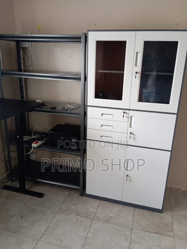 Office Cabinet -Double Door Metal Storage Cabinet With Safe - thumbnail 2