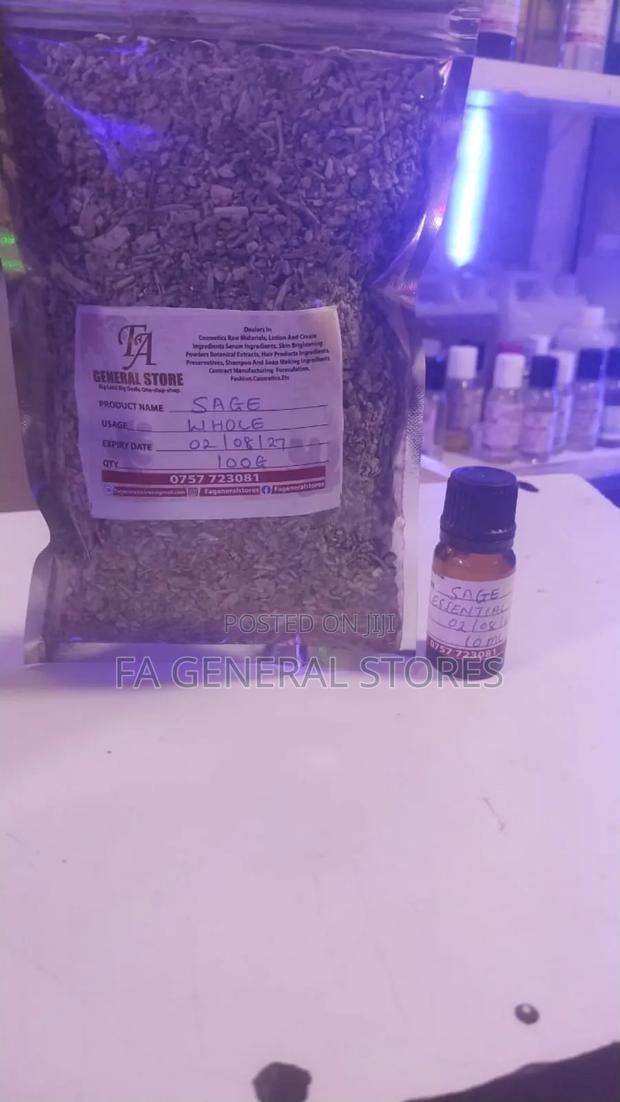 Sage Essential, Carrier Oil,Powder,Whole,Extract - main view