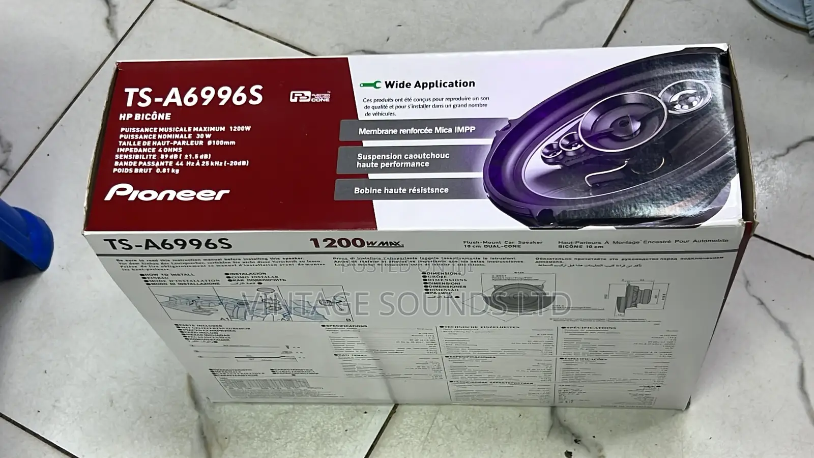 Pioneer Midrange Speaker 6”X9 “ 600watts
