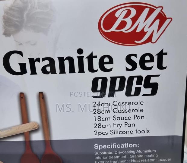 BMN 9pc Granite Cookware Set - thumbnail 6