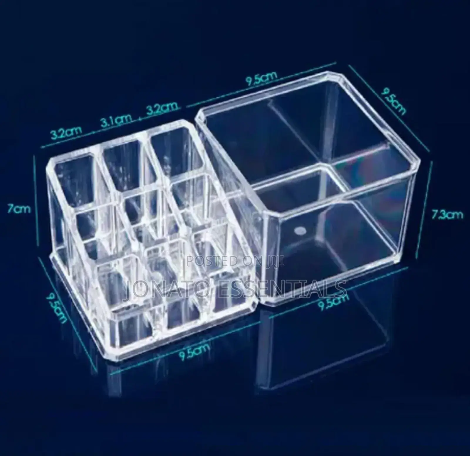 9 Grid 2 Layer Acrylic Cosmetics Organizer