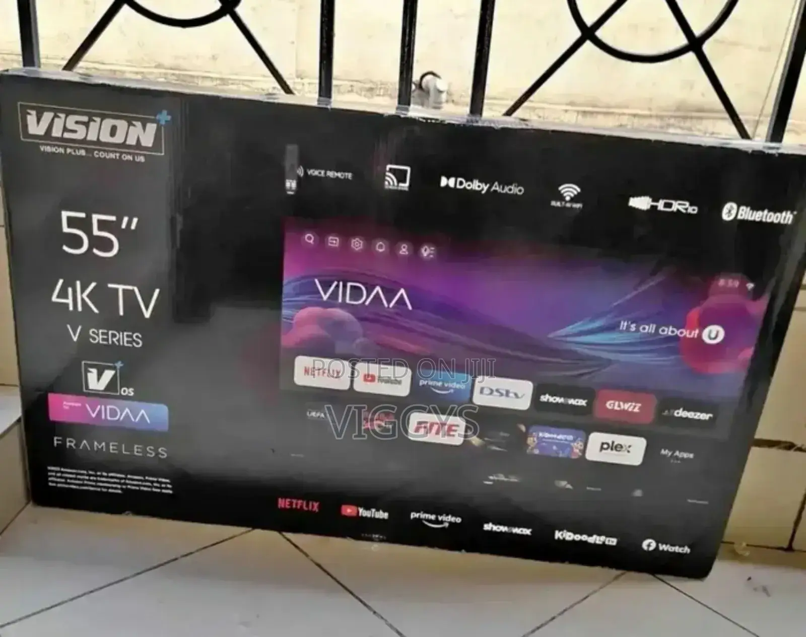 New Model Frameless Vision 55 Inch Smart Tv v-6