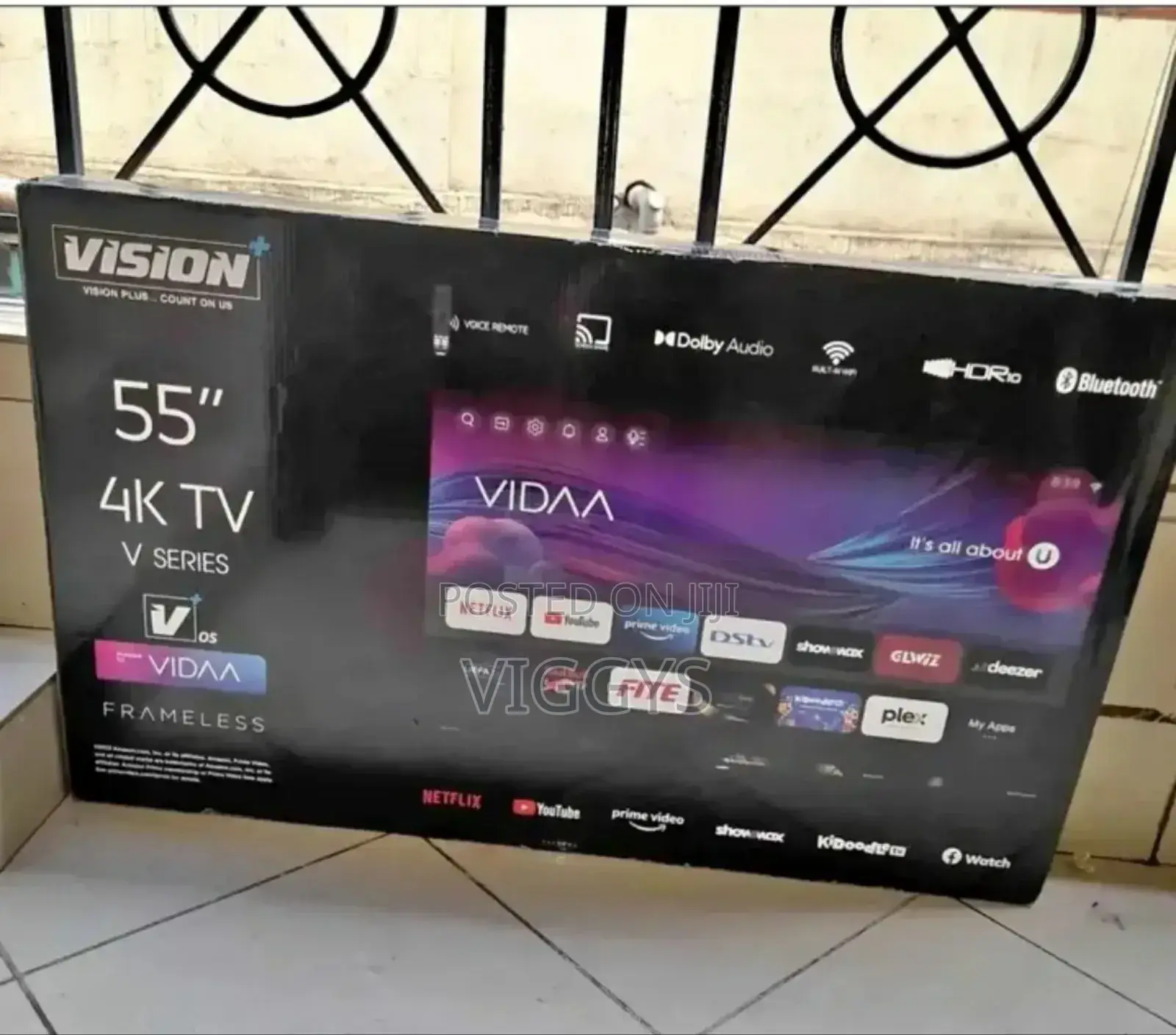 New Model Frameless Vision 55 Inch Smart Tv v-6